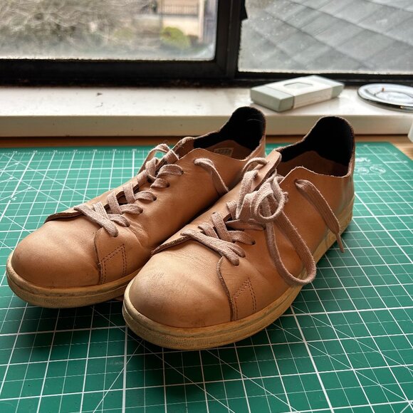 adidas Shoes - Adidas Pink Tan Leather Stan Smiths (size 41)